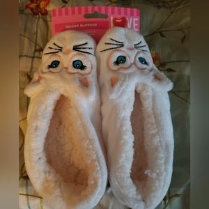 New Womens Cat indoor slippers sz 7/8